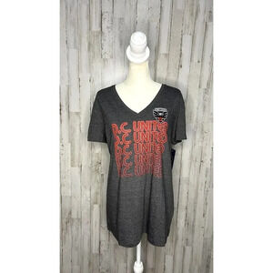 MLS Gray XL Women's Activewear T-Shirt‎ NWT